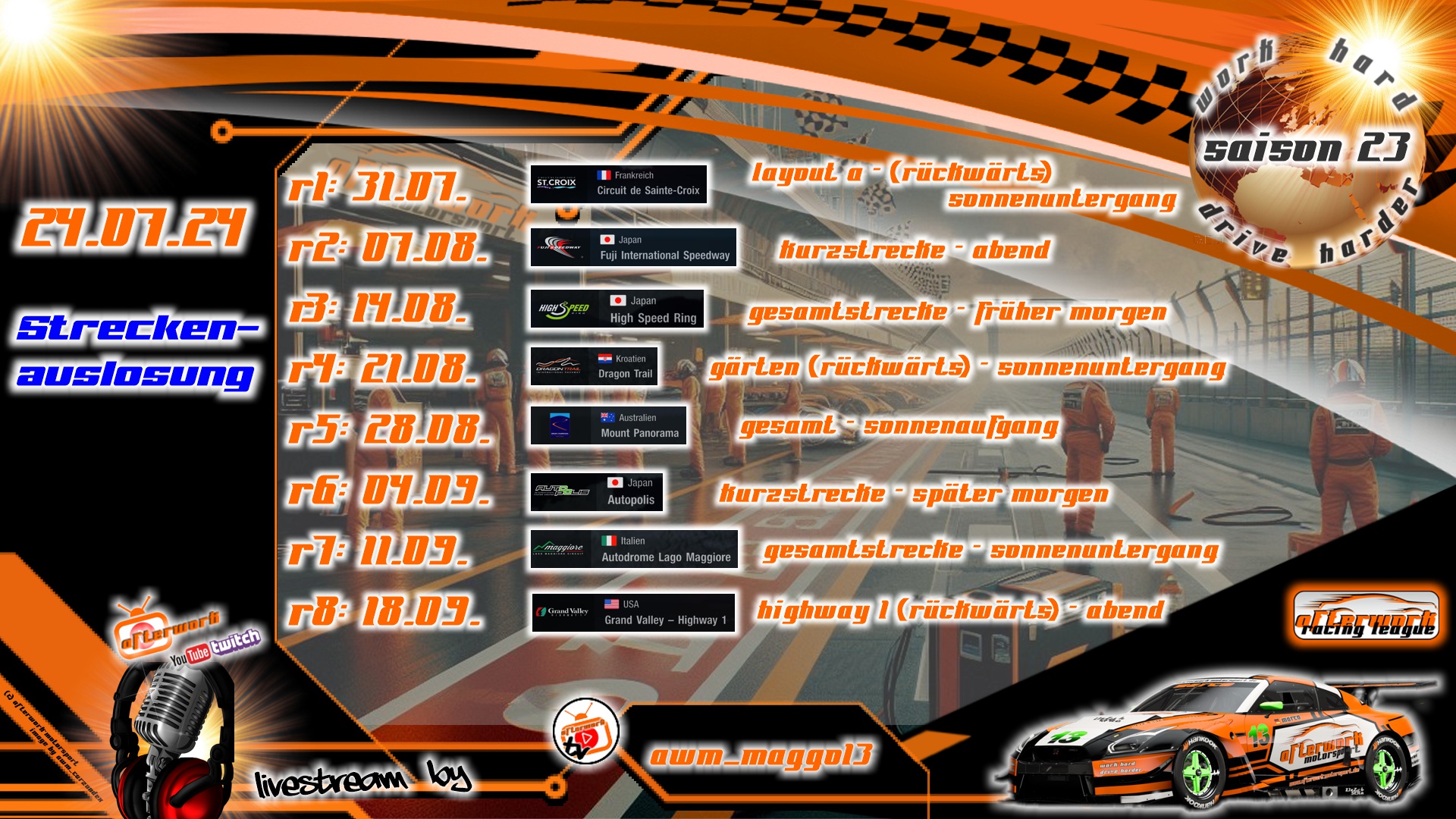 🚥 Saison 23 startet in Frankreich 🚥